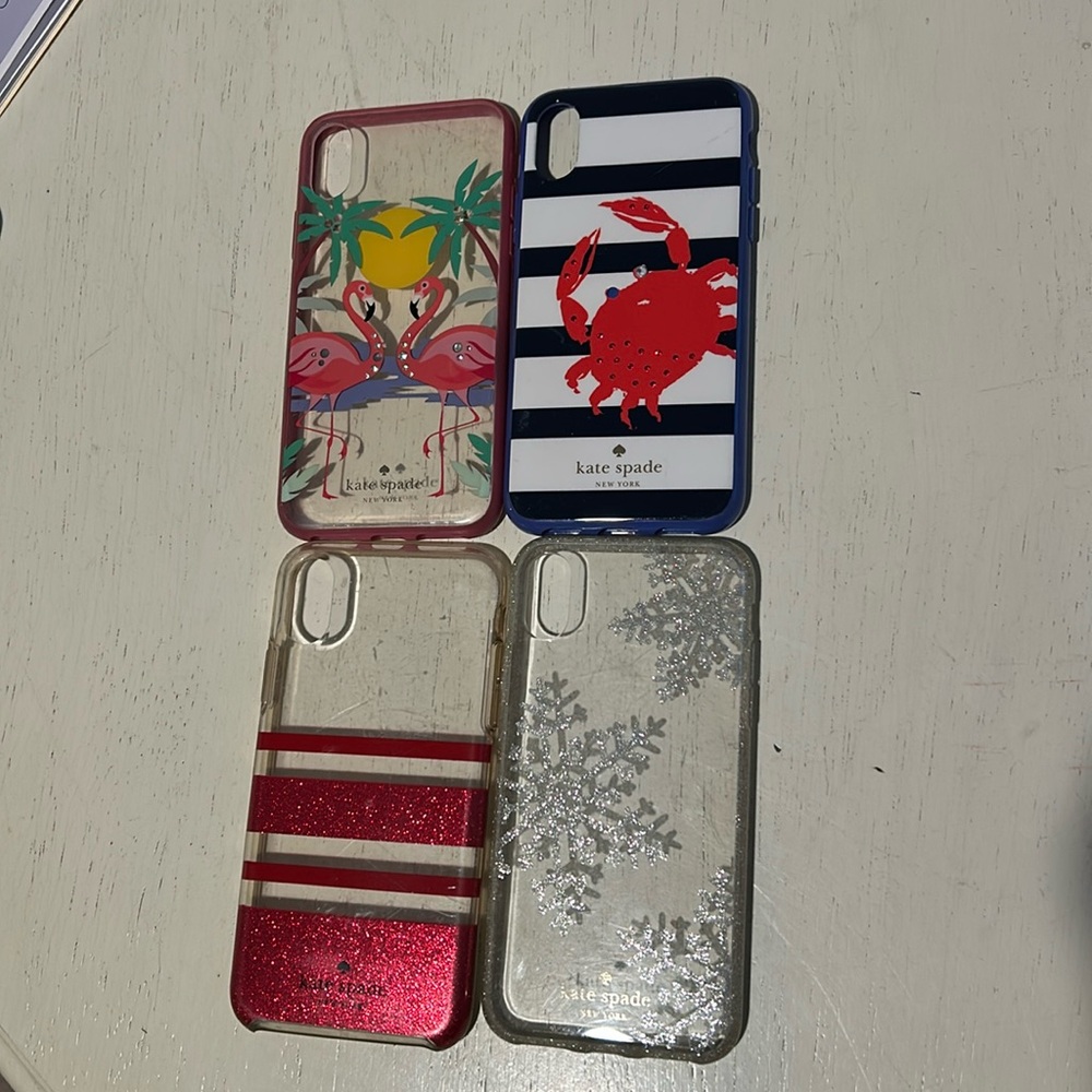 4 used Kate Spade iPhone X phone cases